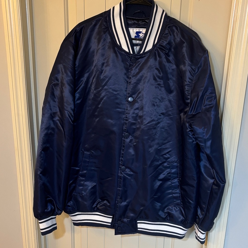 Men’s Starter Dark Blue Varsity Jacket